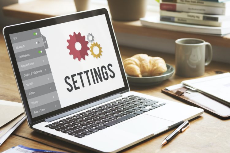 Settings Tools Setup System Concept